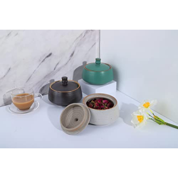 Amoysanli Retro Ceramic Canister Vintage Kitchen Storage