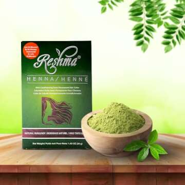 Reshma Beauty 30 Minute Henna Hair Color Infused with Natural Herbs, For Soft Shiny Hair, Henna Hair...