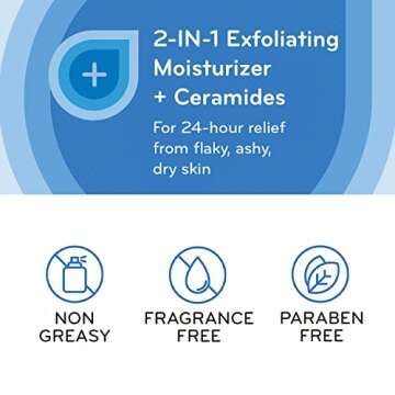 AmLactin Intensive Healing Body Lotion For Dry Skin, 7.9 oz Pump Bottles (Twin Pack), 2-in-1 Exfoliator And Moisturizer With Ceramides And 15% Lactic Acid For 24-Hour Relief From Dry Skin