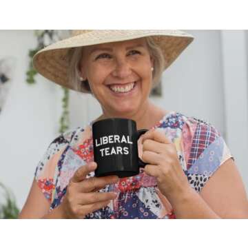 Liberal Tears Mug - Funny Coffee Mug for Men | Republican Mug - Gifts for Conservatives | Leftist Tears Trump Cup - Novelty Mug, Funny Political Coffee Mugs, Republican Gifts (Leftist Tears) (11 OZ)