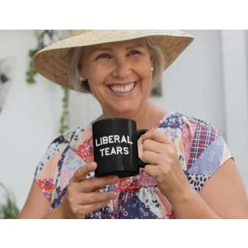 Liberal Tears Mug - Funny Coffee Mug for Men | Republican Mug - Gifts for Conservatives | Leftist Tears Trump Cup - Novelty Mug, Funny Political Coffee Mugs, Republican Gifts (Leftist Tears) (11 OZ)