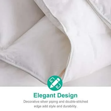 APSMILE Lightweight Down Feather Comforter for Queen Size