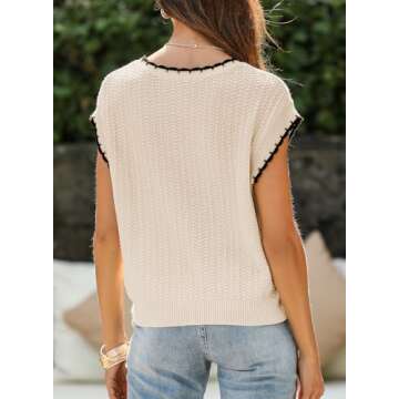 EVALESS Plus Size Summer Spring Short Sleeve Sweaters Cute Dressy Casual Tops for Women 2025 Trendy ...