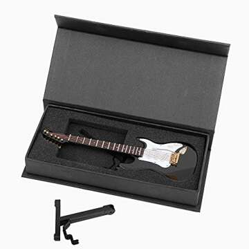Dselvgvu Miniature Electric Guitar Replica for Home Decoration