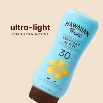 Hawaiian Tropic Everyday Active Lotion Sunscreen SPF 30, 8oz | Hawaiian Tropic Sunscreen SPF 30, Sun...