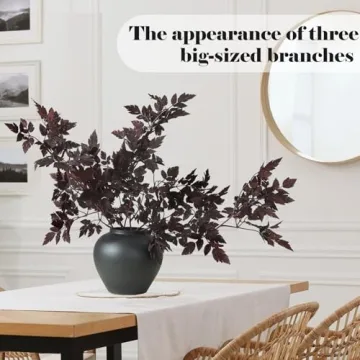 Lyrow Artificial Cimicifuga Leaf Spray - Fall Decor