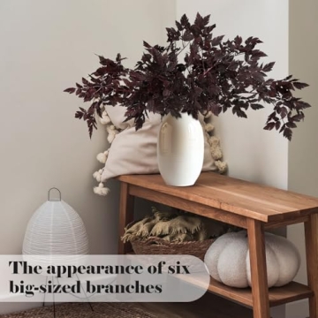 Lyrow Artificial Cimicifuga Leaf Spray - Fall Decor