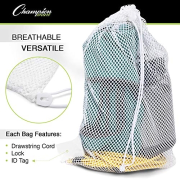 Champion Sports Premium Nylon Mesh Bag for All Ages
