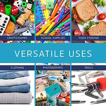 GPI PACK Of 100 , 10"x12" 1 GALLON, CLEAR PLASTIC RECLOSABLE ZIP BAGS,2 mil Thick Poly Baggies With Resealable Zip Top Lock For food, jewelry, medical, and household & office supplies.