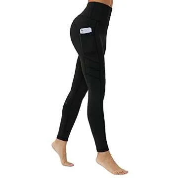 vnnink Leggings for Women,High Waist Yoga Pants and Workout Leggings for Women with Pockets. -11L(Black)