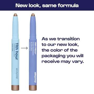 ALLEYOOP 11th Hour Cream Eyeshadow Stick, Plum Up (Shimmer) - Compact Eye Makeup & Liner with Natural Cream to Powder Finish - Easy to Blend Eye Shadow Highlighter, Waterproof & Smudge-Proof