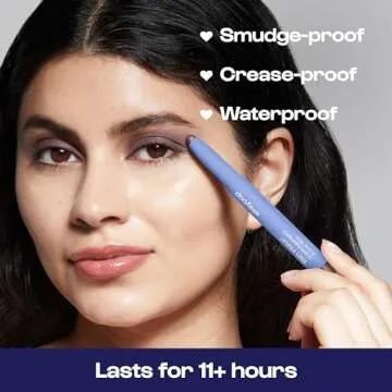 ALLEYOOP 11th Hour Cream Eyeshadow Stick, Plum Up (Shimmer) - Compact Eye Makeup & Liner with Natural Cream to Powder Finish - Easy to Blend Eye Shadow Highlighter, Waterproof & Smudge-Proof