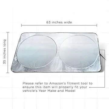 Car Sun Shade for Windshield - Foldable Sunshade Window Visor Reflector - Front Sunshield Auto Accessories Best for Car, Truck, Van, SUV