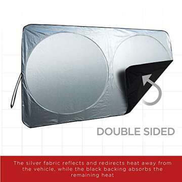 Car Sun Shade for Windshield - Foldable Sunshade Window Visor Reflector - Front Sunshield Auto Accessories Best for Car, Truck, Van, SUV