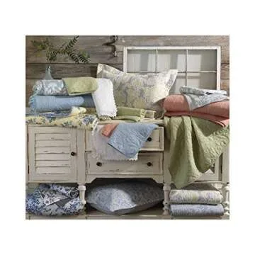Queen Quilt Set by Laura Ashley - Soft Cotton Bedding