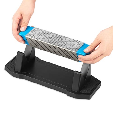 DMD Diamond Whetstone Knife Sharpener | 3 Sided Grit & Multi-Use Tool