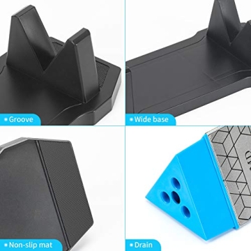 DMD Diamond Whetstone Knife Sharpener | 3 Sided Grit & Multi-Use Tool