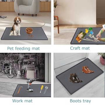 Jacooxi Waterproof Under Sink Mat for Kitchen and Bathroom