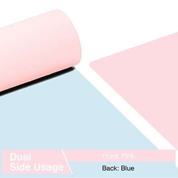 TOWWI Dual Sided Desk Pad, Large Desk Mat, Waterproof Desk Blotter Protector Mouse Pad, Leather Desk...