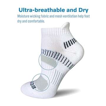 Performance Athletic Ankle Socks for Active Women