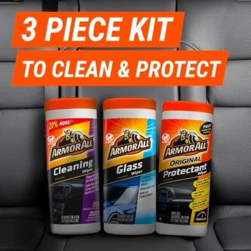 Armor All Wipes Bundle for Car Interior & Exterior