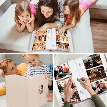 Elegant 4x6 Photo Album with Writing Space for 450 Photos