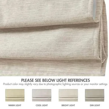 Madison Park Galen Cordless Roman Shade - Stylish and Darkening