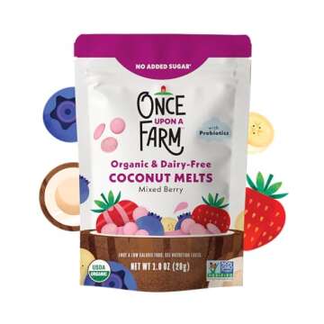 Once Upon a Farm Organic Coconut Melts, Mixed Berry, 8ct