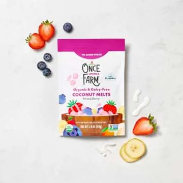 Once Upon a Farm Organic Coconut Melts, Mixed Berry, 8ct