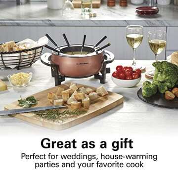 Hamilton Beach Electric Fondue Pot Set with Temperature Control