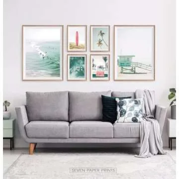 WYHLMTQ Coastal Beach Wall Art Prints for Home Decor