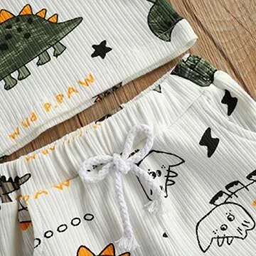 Ledy Champswiin Cute Dinosaur Baby Boys Summer Clothes Set