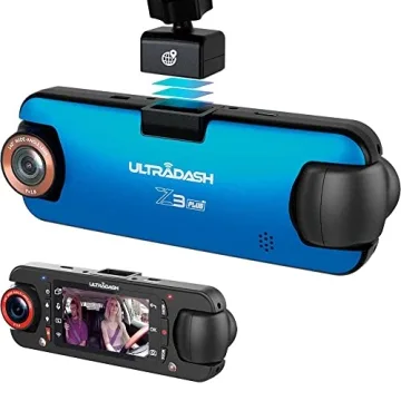 UltraDash Z3+ Commercial Edition - Dual Lens Dash Cam for Rideshare Taxi Truck Ambulance Police Prof...