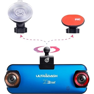 UltraDash Z3+ Commercial Dual Lens Dash Cam for Drivers
