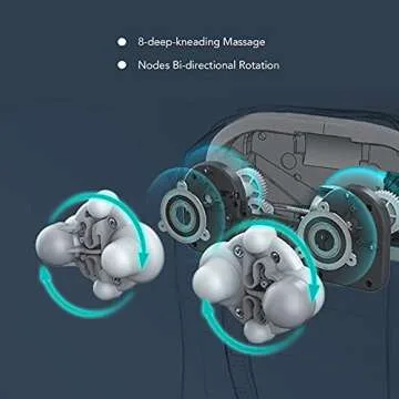 Neck Shoulder Massage with Soothing Heat, Electric Shiatsu Back Massager 3D Deep Tissue Kneading Massagers for Full Body Muscle Pain Relief Relax, Christmas Birthday Gift, Black