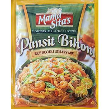 SUPER Q BIHON BUNDLE PACK (2 SQ 8oz or 1 16oz) 2 Mama Sita's Pansit Bihon/Stir Fry Mix FILIPINO FOOD - PRODUCT OF THE PHILIPPINES 20 Count