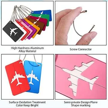 Metal Travel Luggage Tags – Durable & Stylish Identification