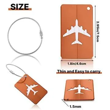 Metal Travel Luggage Tags – Durable & Stylish Identification