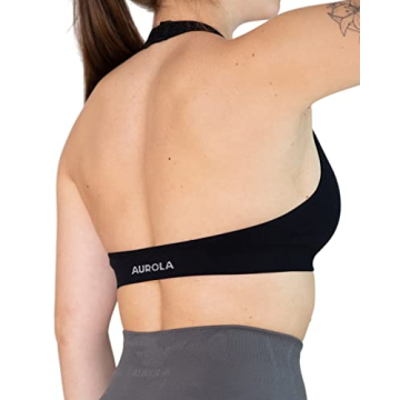 AUROLA Moon Seamless Halter Sports Bra for Women