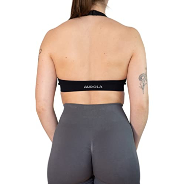 AUROLA Moon Seamless Halter Sports Bra for Women