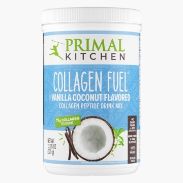Primal Kitchen Vanilla Collagen Fuel® Drink Mix, Vanilla Coconut Collagen Peptides, No Sugar or Dai...