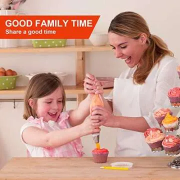 XSEINO 110pcs/set Disposable Piping Bags 14inch Heavy Duty Anti Burst Pastry Bags for Cream Icing Frosting Cookie Cake Decorating Supplies(Super Thick & Big)