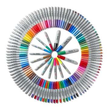 Sharpie Permanent Markers Ultimate Collection, Fine and Ultra Fine Points, Assorted Colors, 115 Count