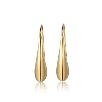 Amazon Essentials 18k Yellow Gold Plated Sterling Silver Teardrop Earrings (previously Amazon Collection)