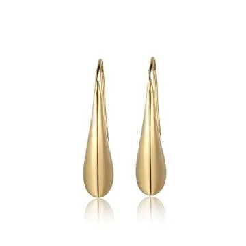 Elegant Amazon Essentials 18k Gold Teardrop Earrings