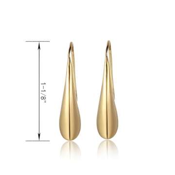 Amazon Essentials 18k Yellow Gold Plated Sterling Silver Teardrop Earrings (previously Amazon Collection)