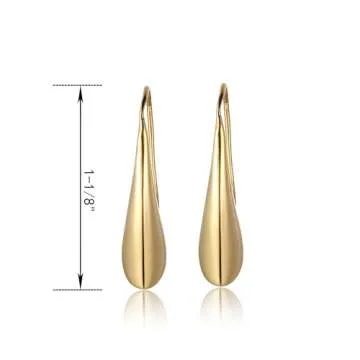 Elegant Amazon Essentials 18k Gold Teardrop Earrings