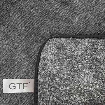 GTF Microfiber Car Cleaning Cloths, Upgraded 1200gsm Ultra-Thick Cars Drying Towel Microfiber Cloth for Car and Home Polishing Washing and Detailing 16'' x 16''(3 Pack)