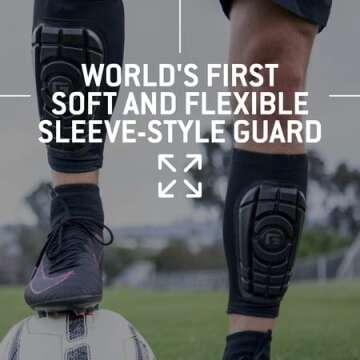 G-Form Youth Pro-S Compact Soccer Shin Guards - Lightweight Protective Gear for Young Athletes