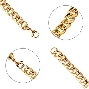 Stunning 24" Gold Chain for Men - 18K Gold Plated Jewelry